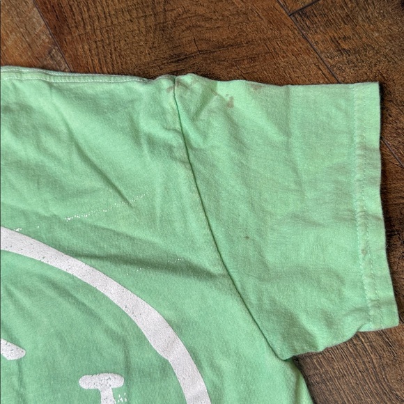 Nirvana Band Tee Distressed green white size small t shirt - Picture 4 of 7